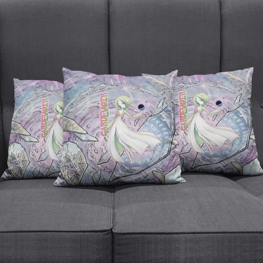 Gardevoir Pillow Cover Shattered Crystal Galaxy Art