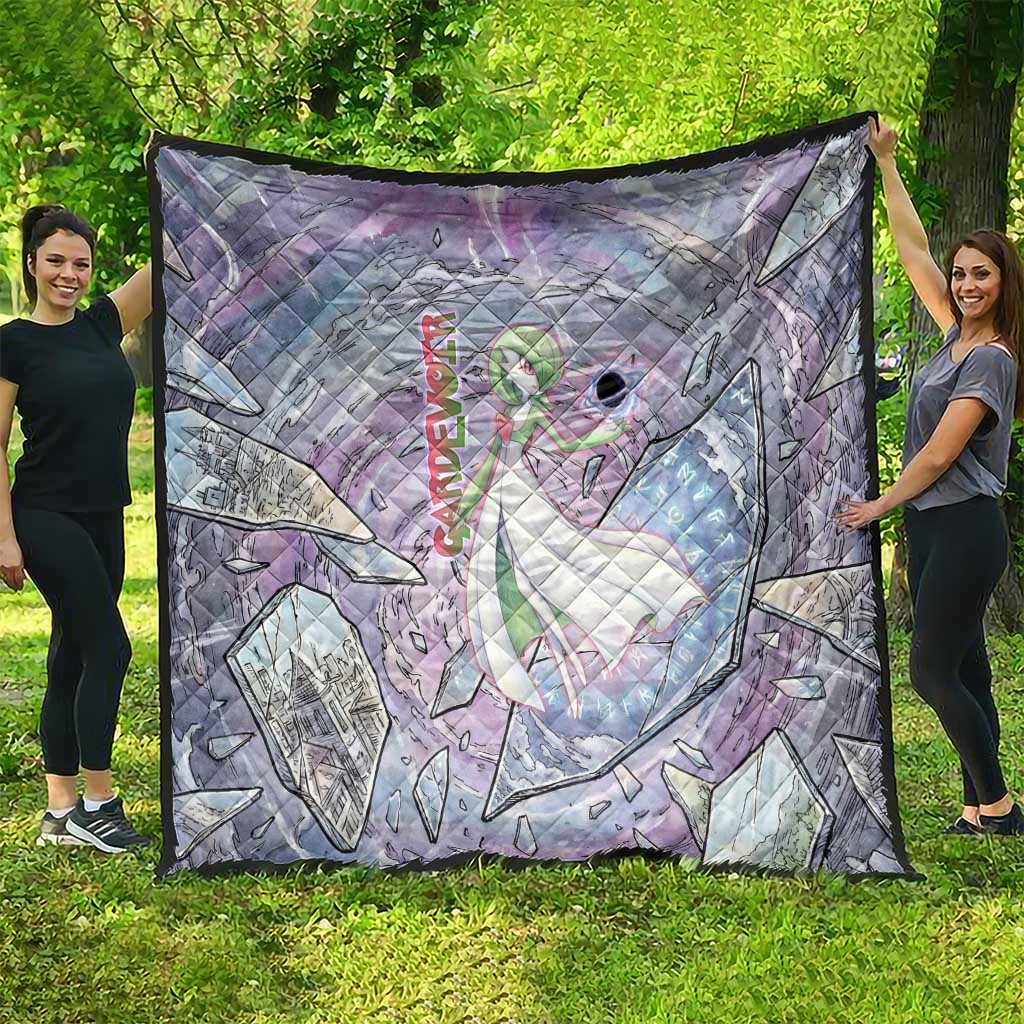 Gardevoir Quilt Shattered Crystal Galaxy Art