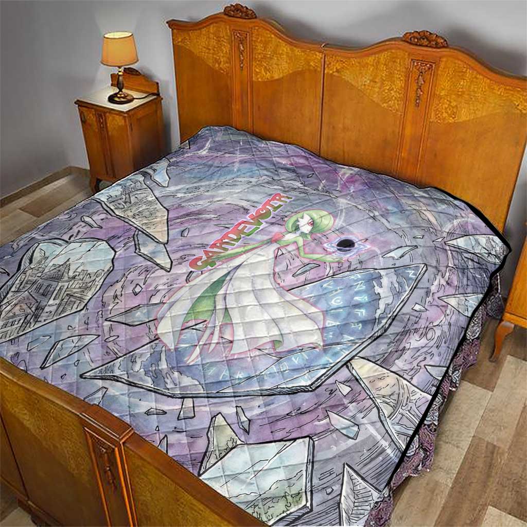 Gardevoir Quilt Shattered Crystal Galaxy Art