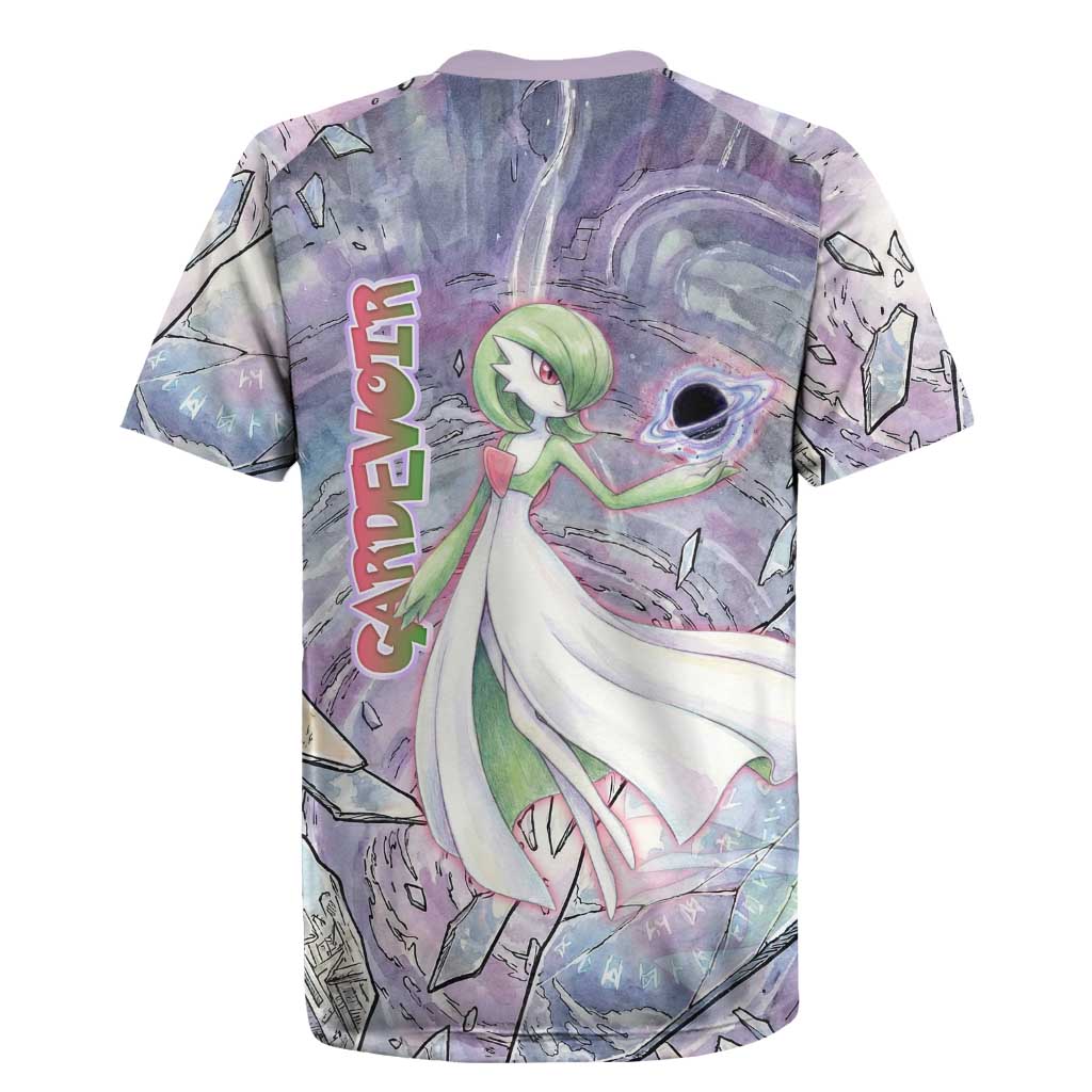 Gardevoir Rugby Jersey Shattered Crystal Galaxy Art
