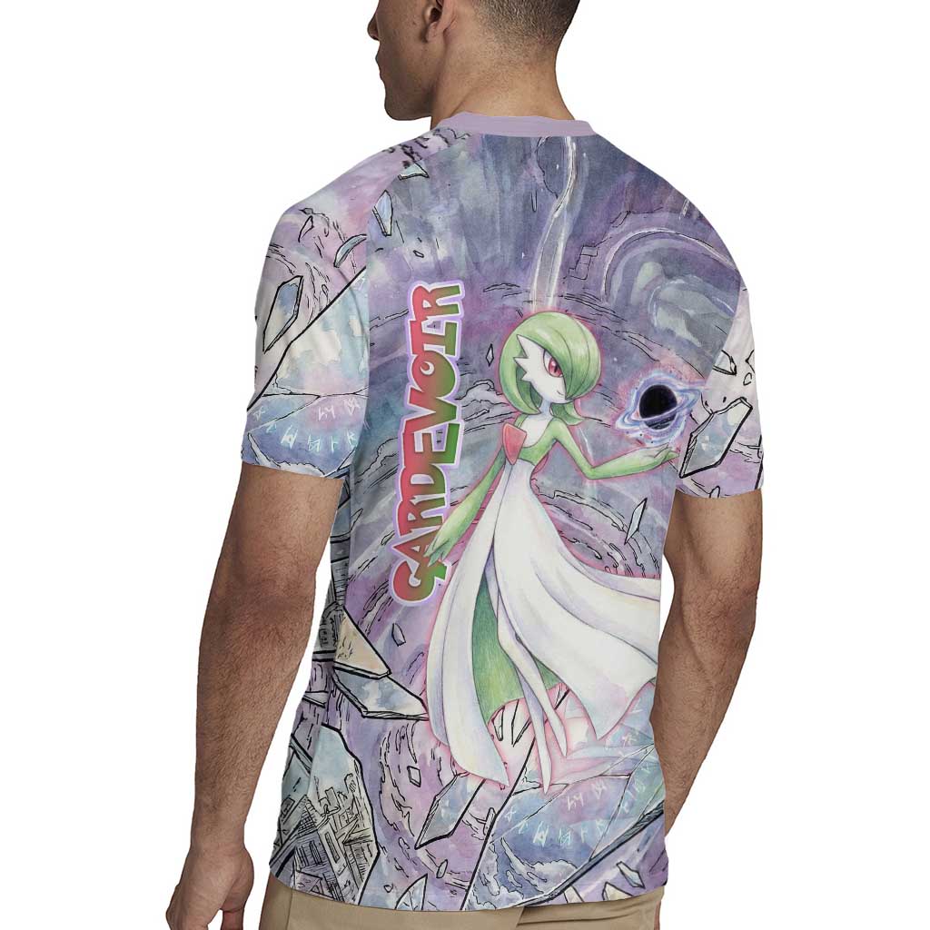 Gardevoir Rugby Jersey Shattered Crystal Galaxy Art