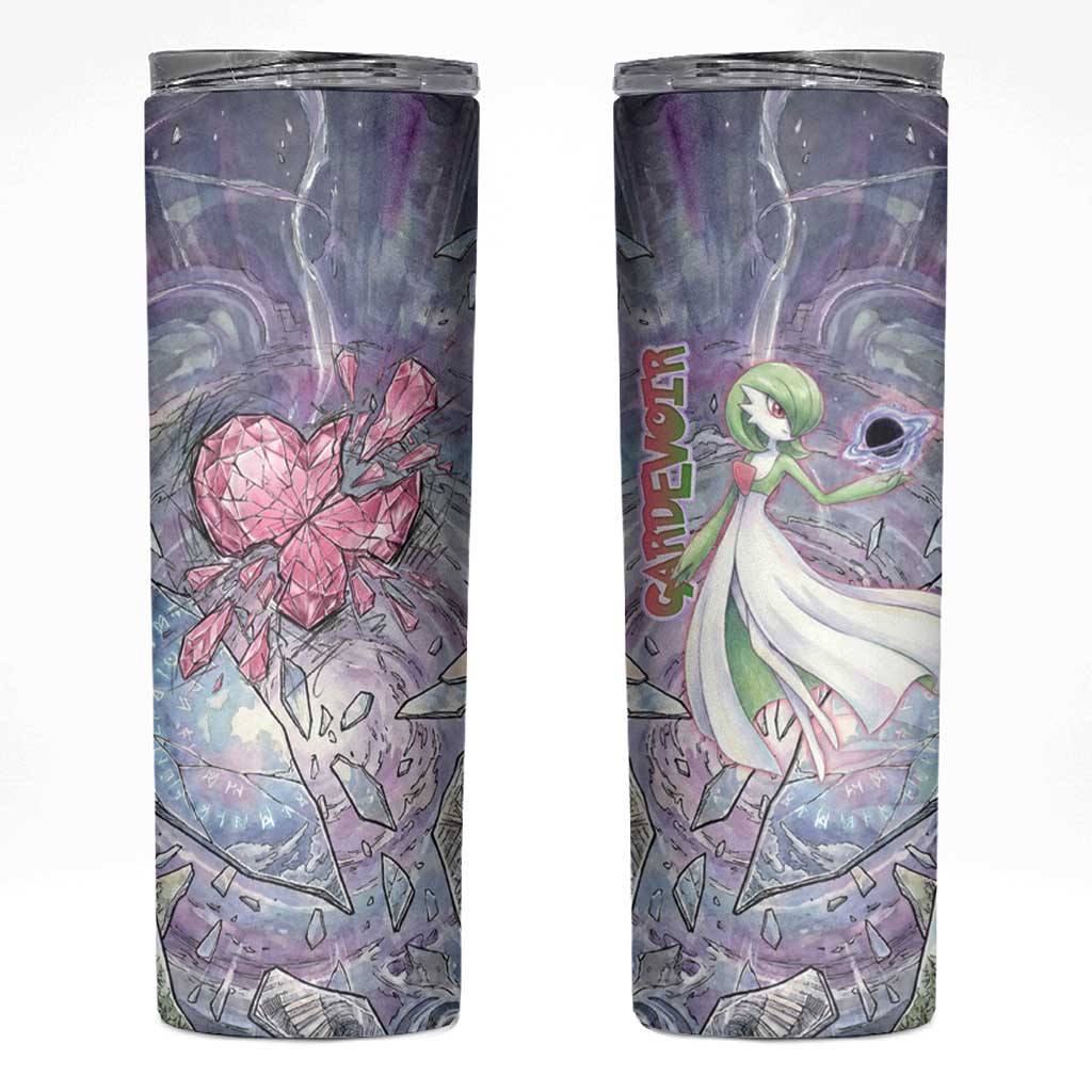 Gardevoir Skinny Tumbler Shattered Crystal Galaxy Art