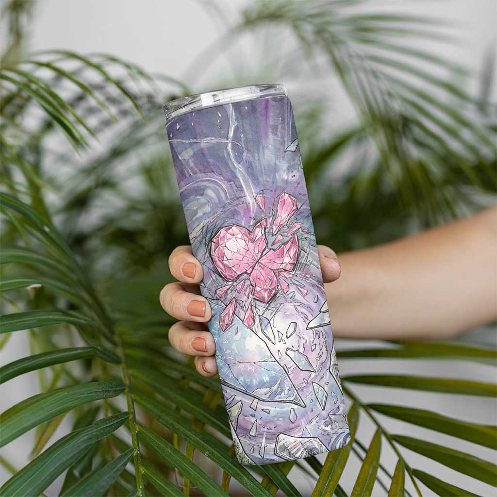 Gardevoir Skinny Tumbler Shattered Crystal Galaxy Art