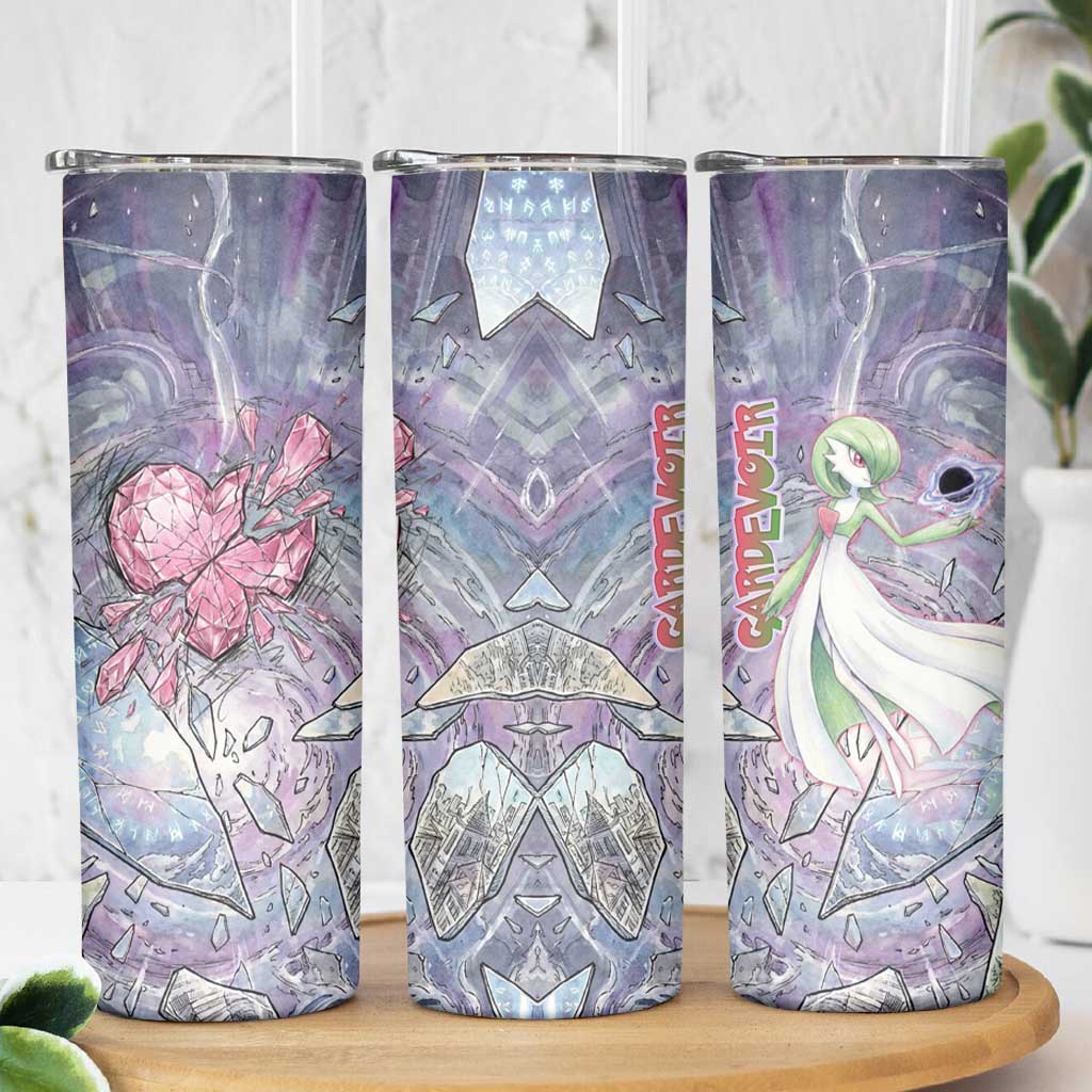 Gardevoir Skinny Tumbler Shattered Crystal Galaxy Art