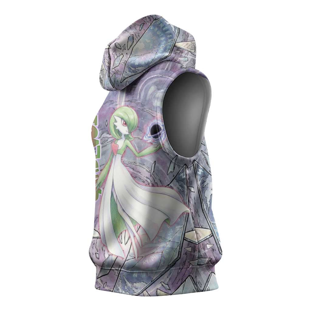 Gardevoir Sleeveless Hoodie Shattered Crystal Galaxy Art