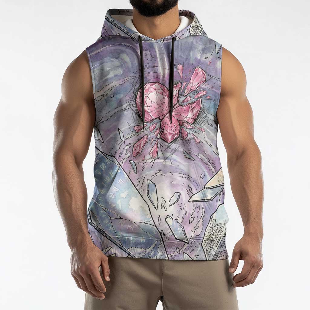 Gardevoir Sleeveless Hoodie Shattered Crystal Galaxy Art