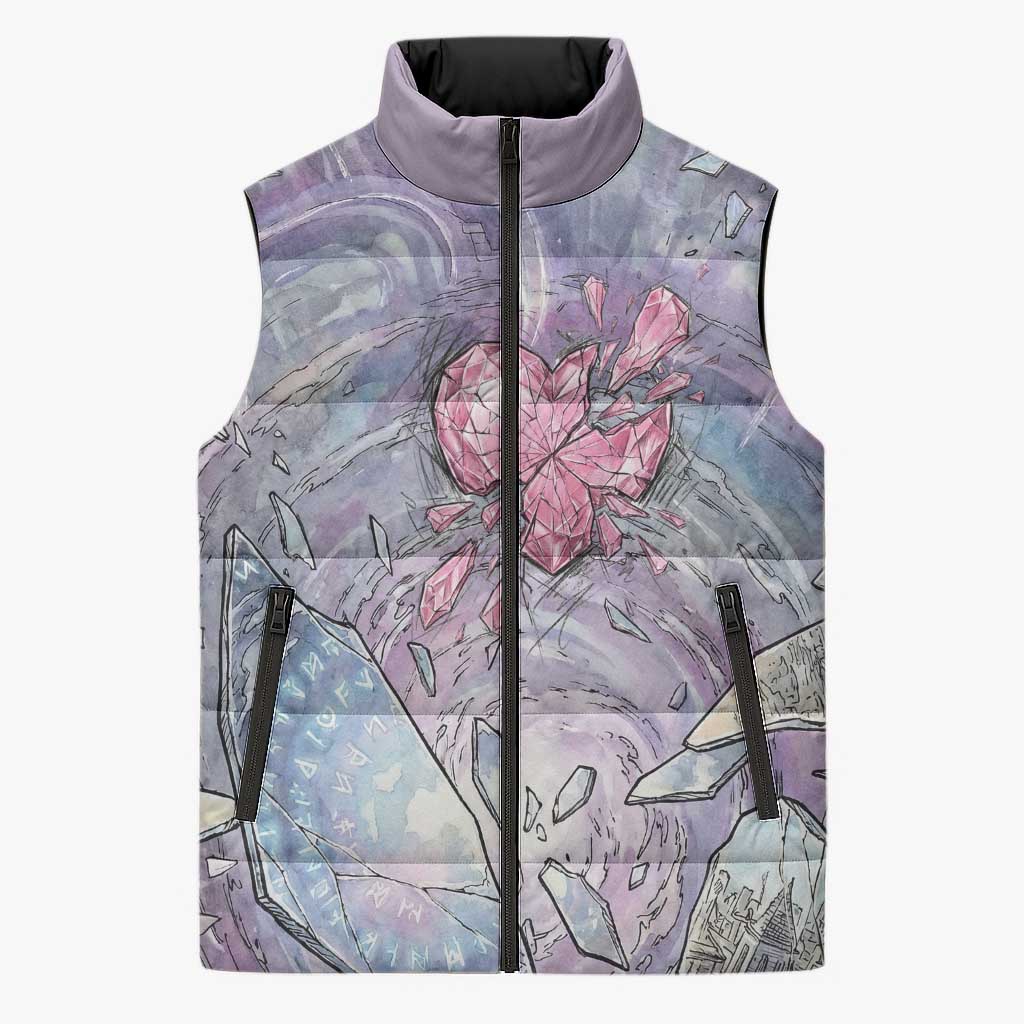 Gardevoir Sleeveless Puffer Jacket Shattered Crystal Galaxy Art