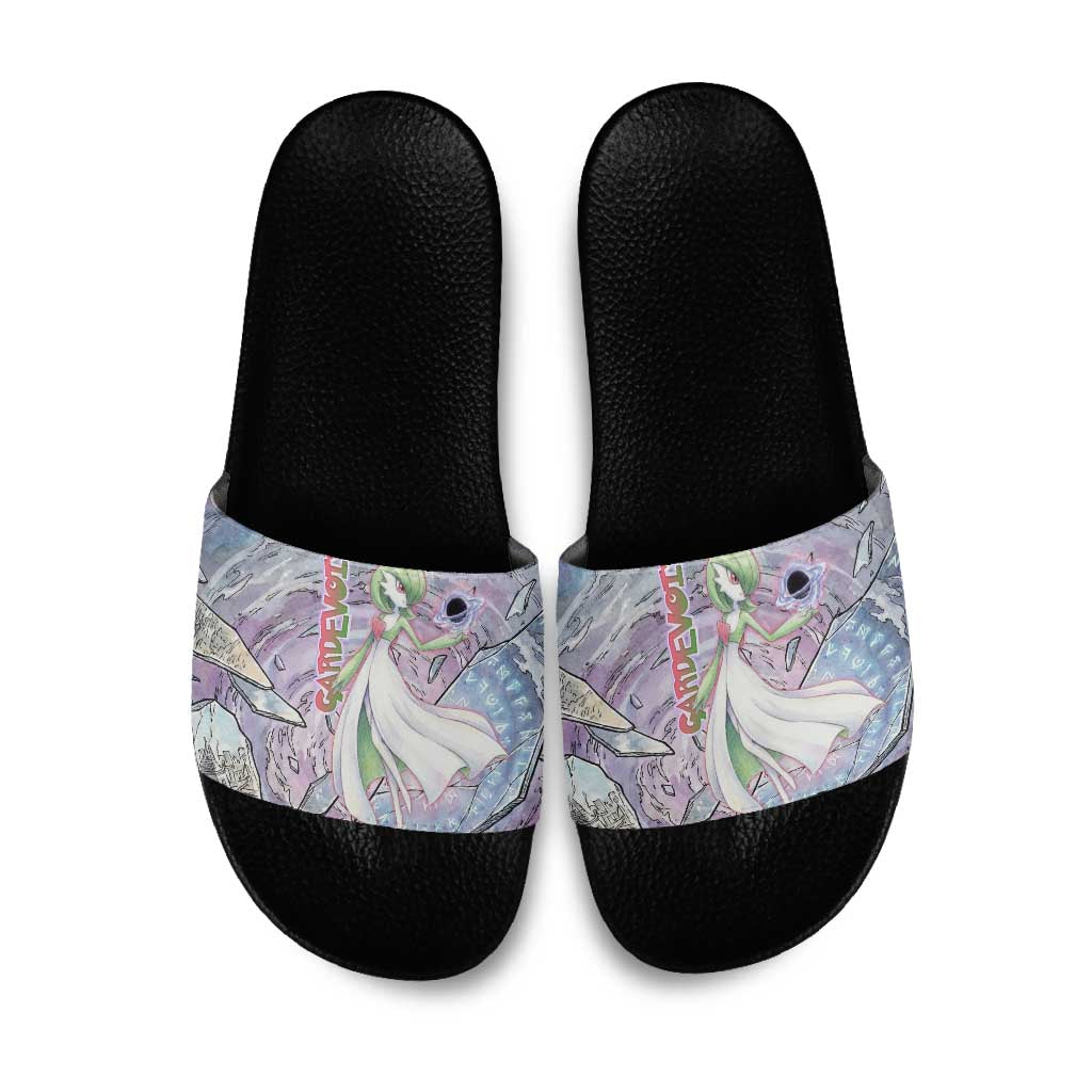 Gardevoir Slide Sandals Shattered Crystal Galaxy Art