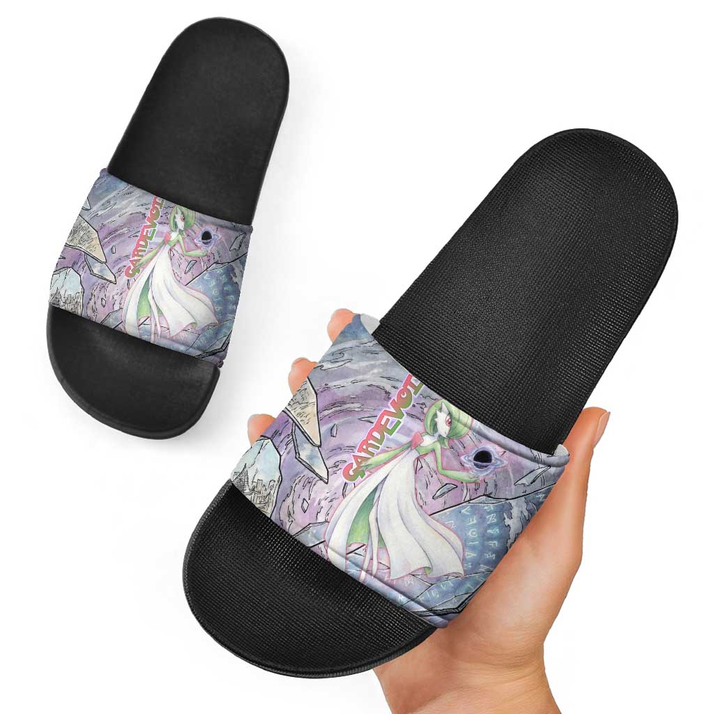 Gardevoir Slide Sandals Shattered Crystal Galaxy Art