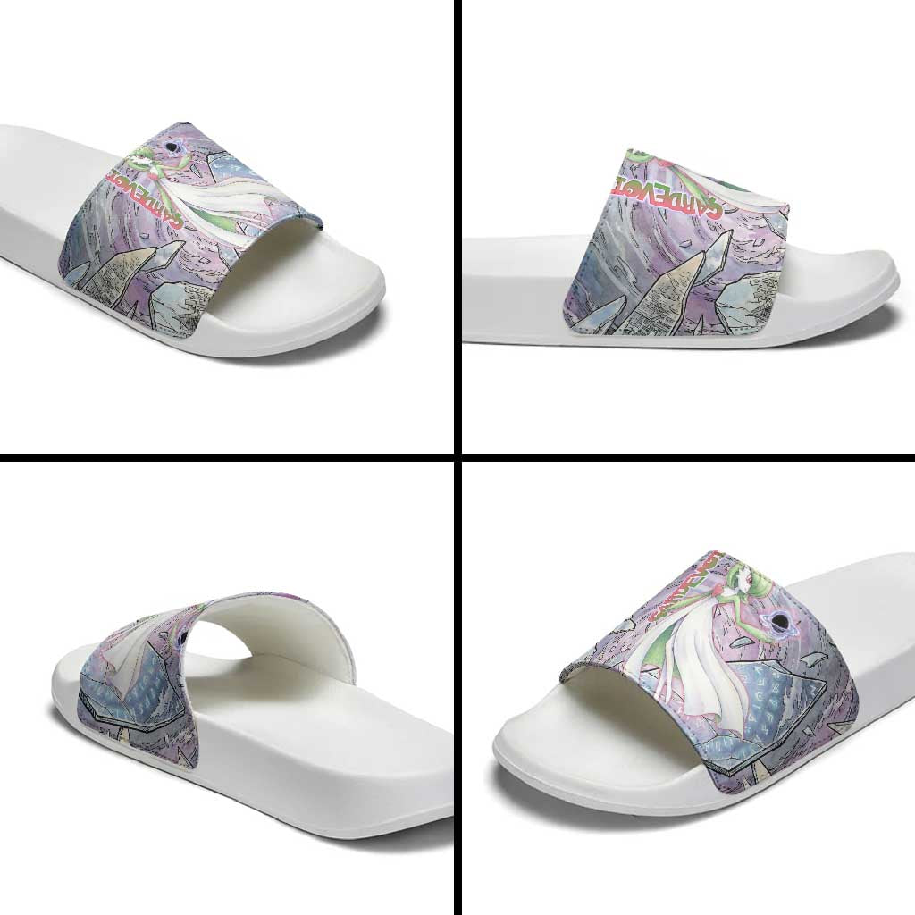 Gardevoir Slide Sandals Shattered Crystal Galaxy Art