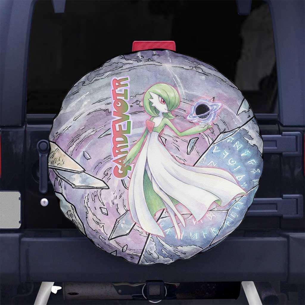 Gardevoir Spare Tire Cover Shattered Crystal Galaxy Art