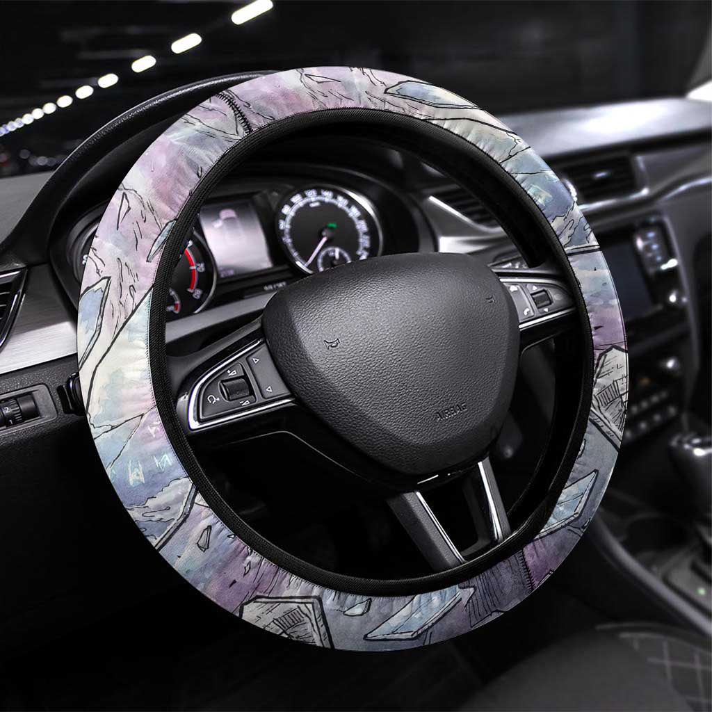 Gardevoir Steering Wheel Cover Shattered Crystal Galaxy Art