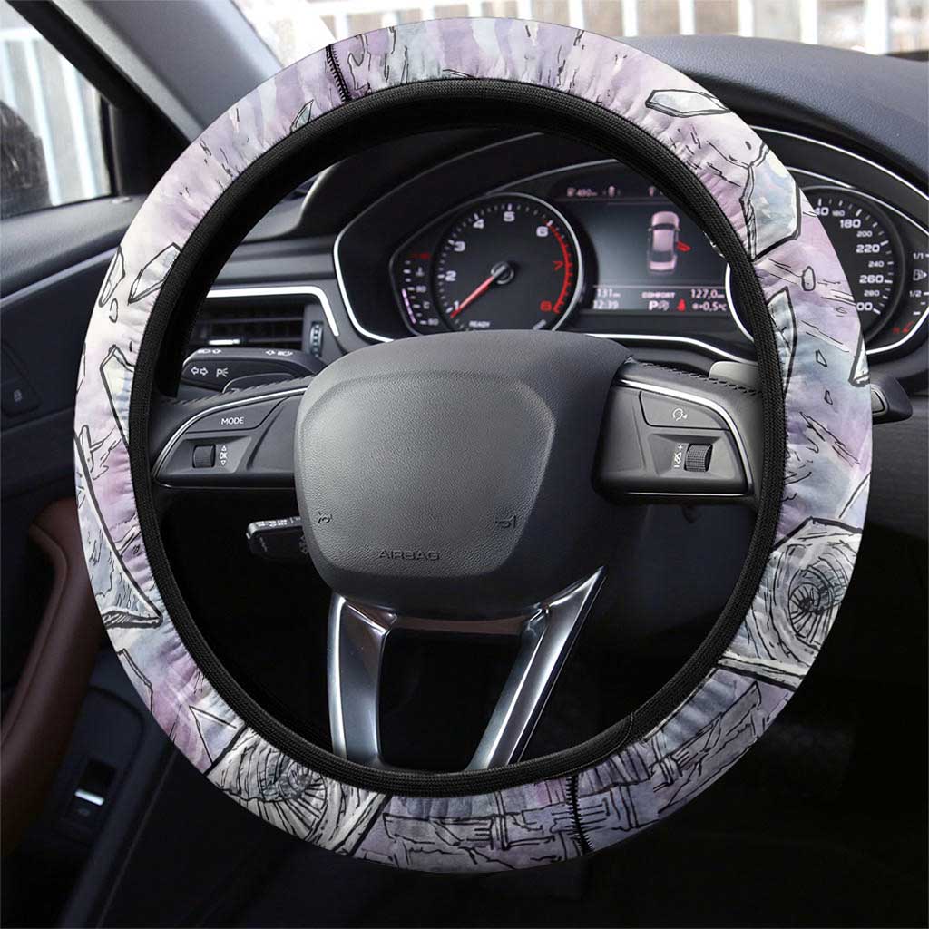 Gardevoir Steering Wheel Cover Shattered Crystal Galaxy Art