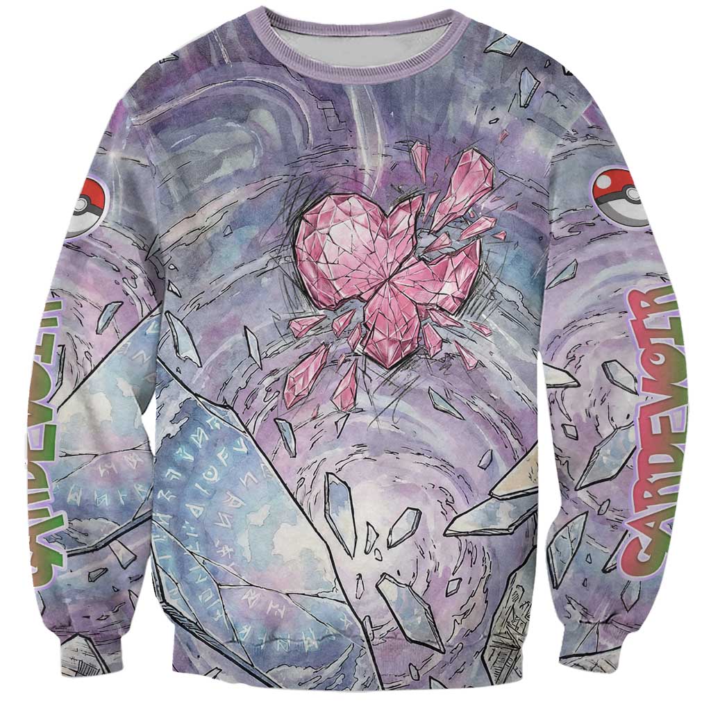 Gardevoir Sweatshirt Shattered Crystal Galaxy Art
