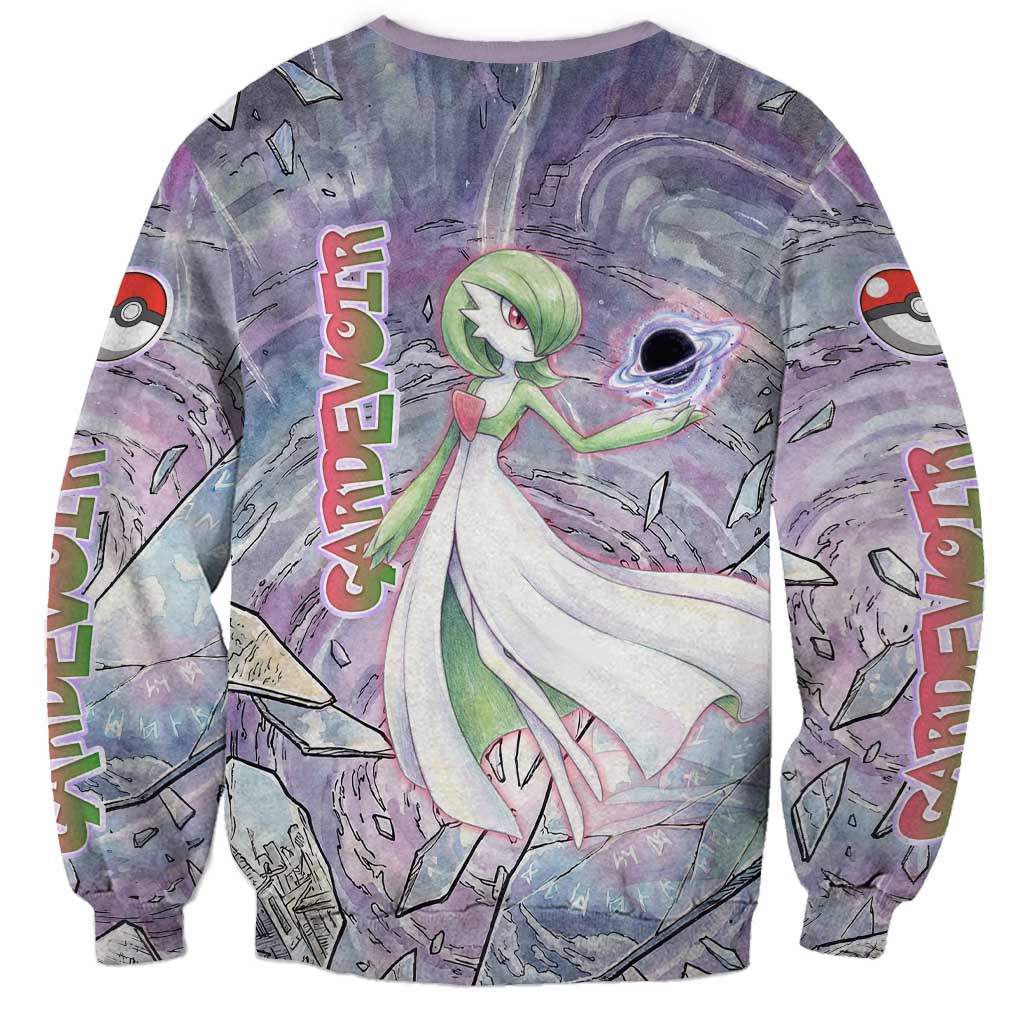 Gardevoir Sweatshirt Shattered Crystal Galaxy Art