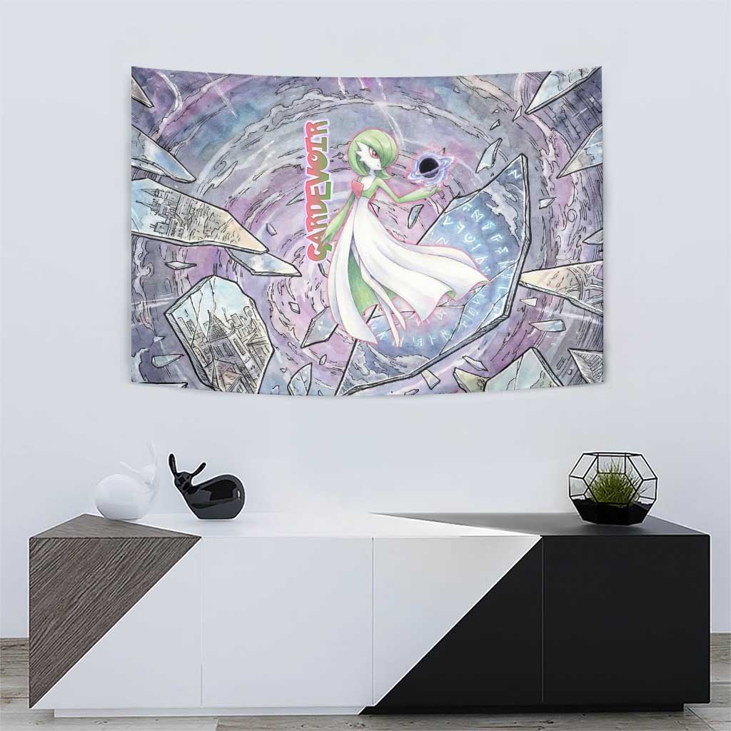 Gardevoir Tapestry Shattered Crystal Galaxy Art