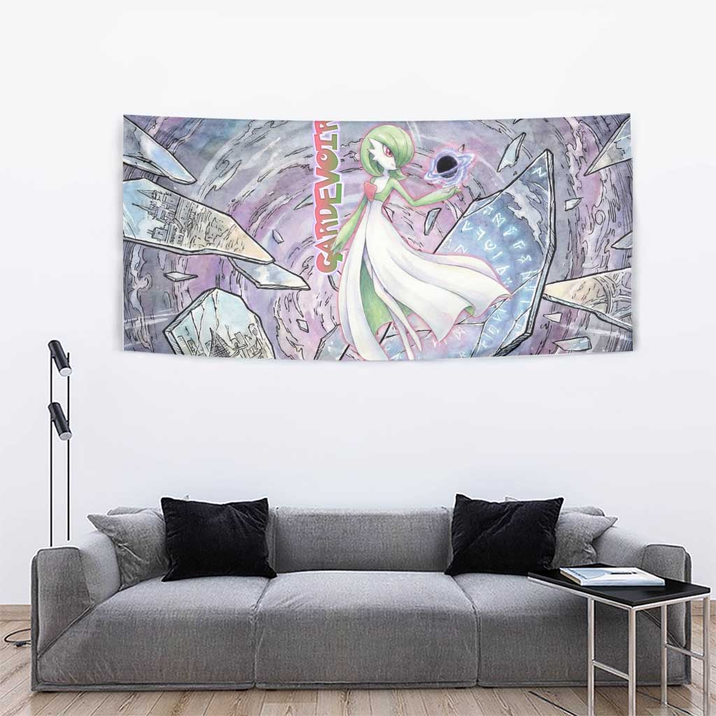 Gardevoir Tapestry Shattered Crystal Galaxy Art