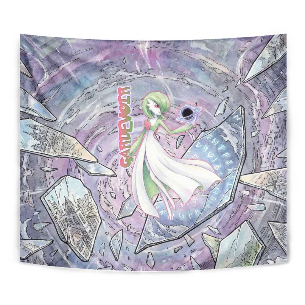 Gardevoir Tapestry Shattered Crystal Galaxy Art