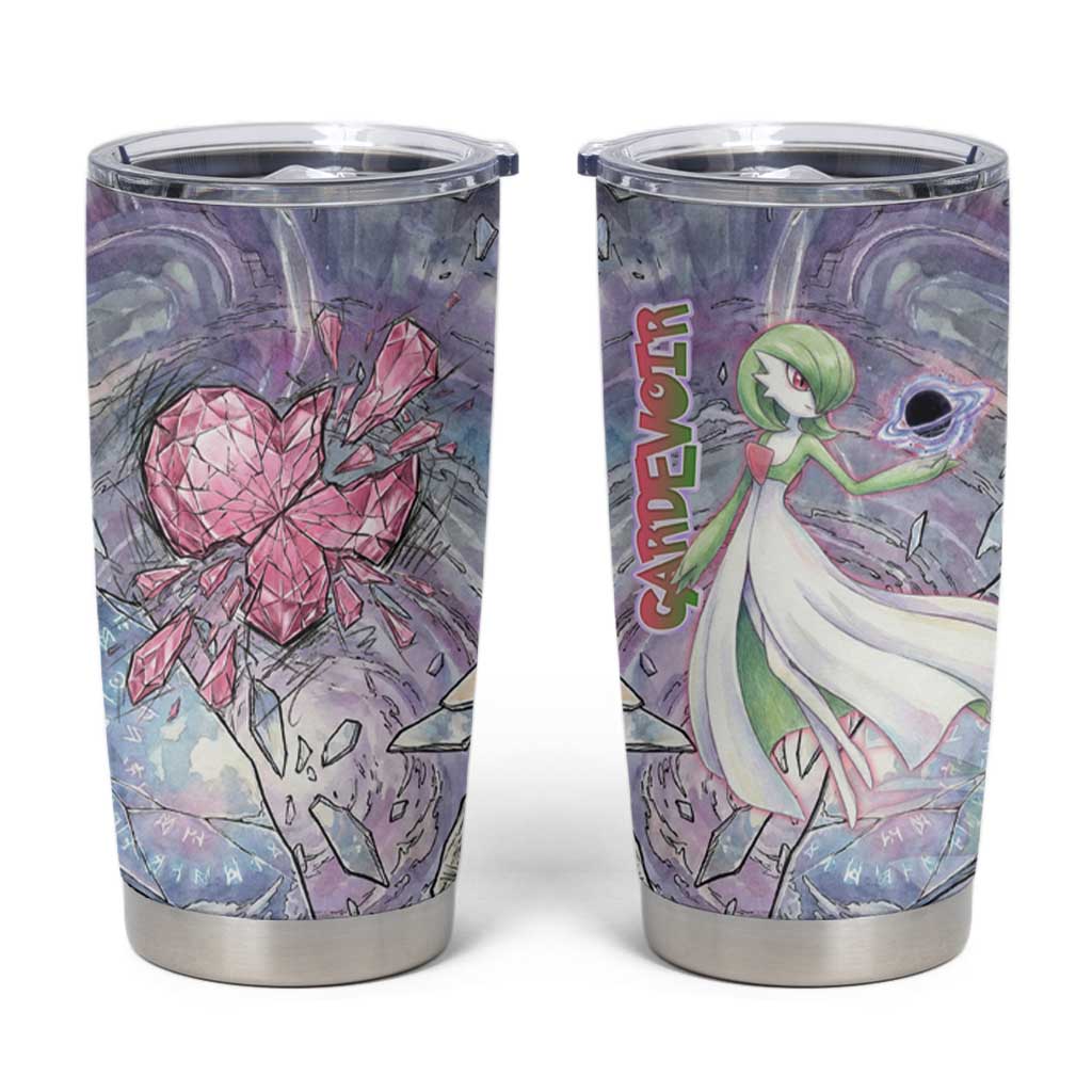 Gardevoir Tumbler Cup Shattered Crystal Galaxy Art