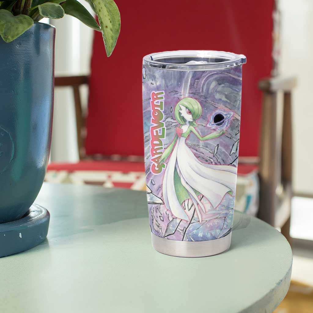 Gardevoir Tumbler Cup Shattered Crystal Galaxy Art