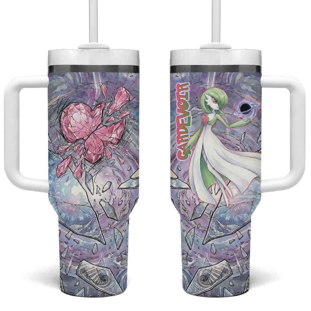 Gardevoir Tumbler With Handle Shattered Crystal Galaxy Art
