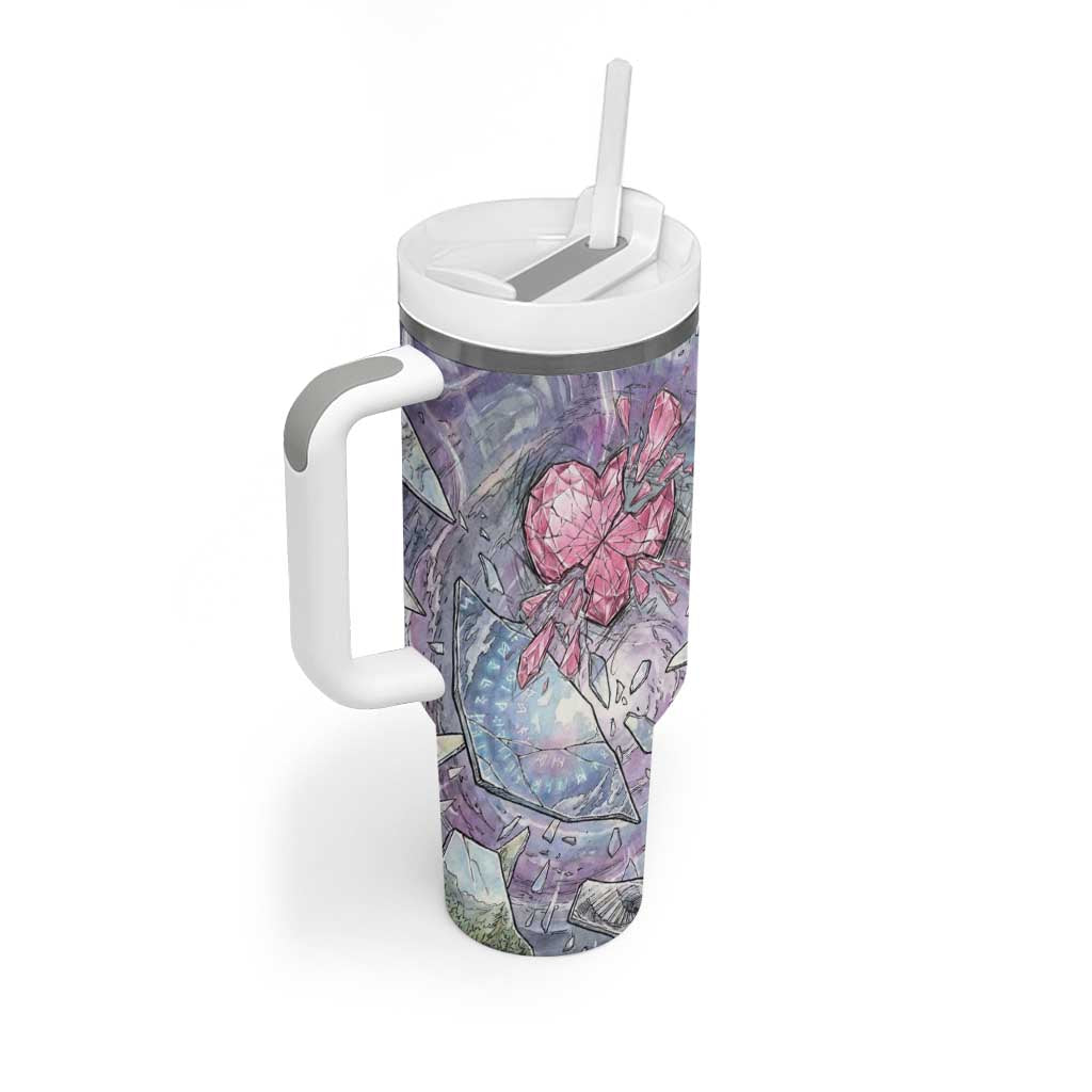 Gardevoir Tumbler With Handle Shattered Crystal Galaxy Art