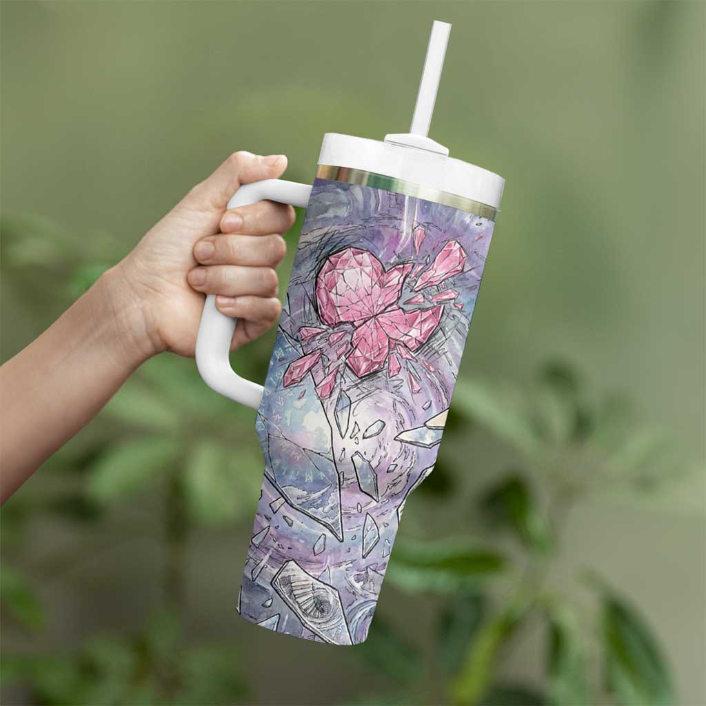 Gardevoir Tumbler With Handle Shattered Crystal Galaxy Art