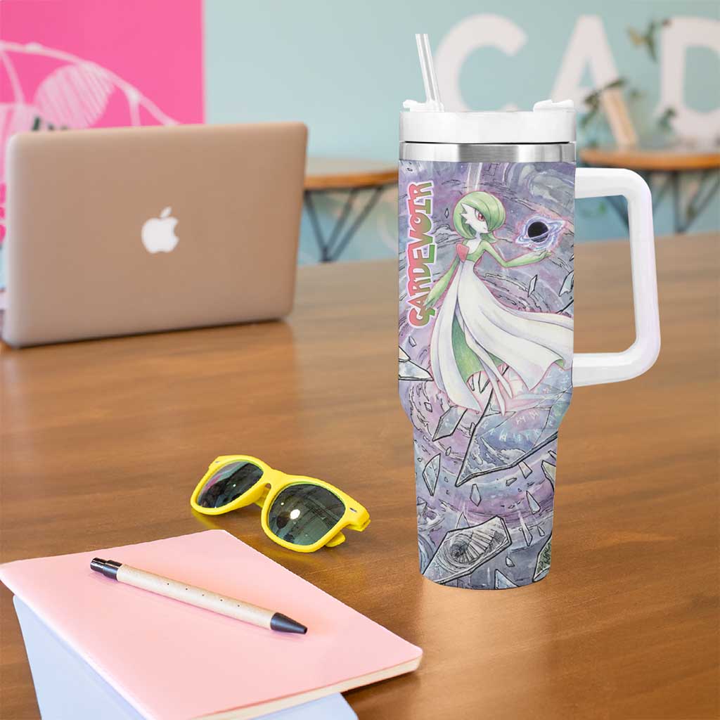 Gardevoir Tumbler With Handle Shattered Crystal Galaxy Art