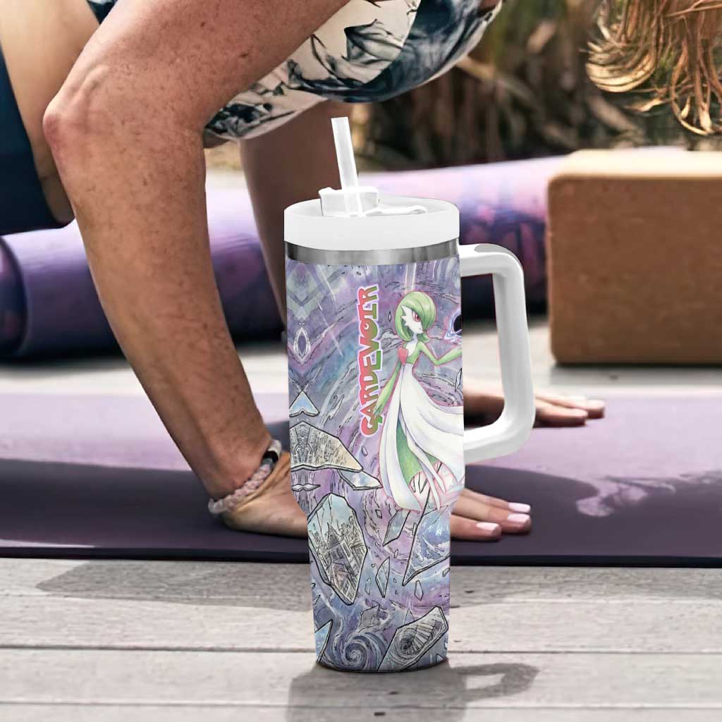 Gardevoir Tumbler With Handle Shattered Crystal Galaxy Art