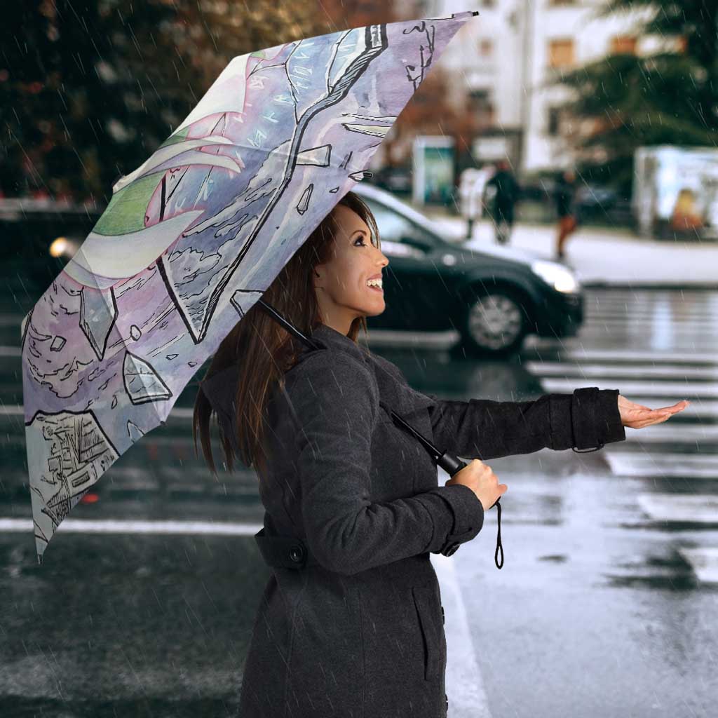Gardevoir Umbrella Shattered Crystal Galaxy Art