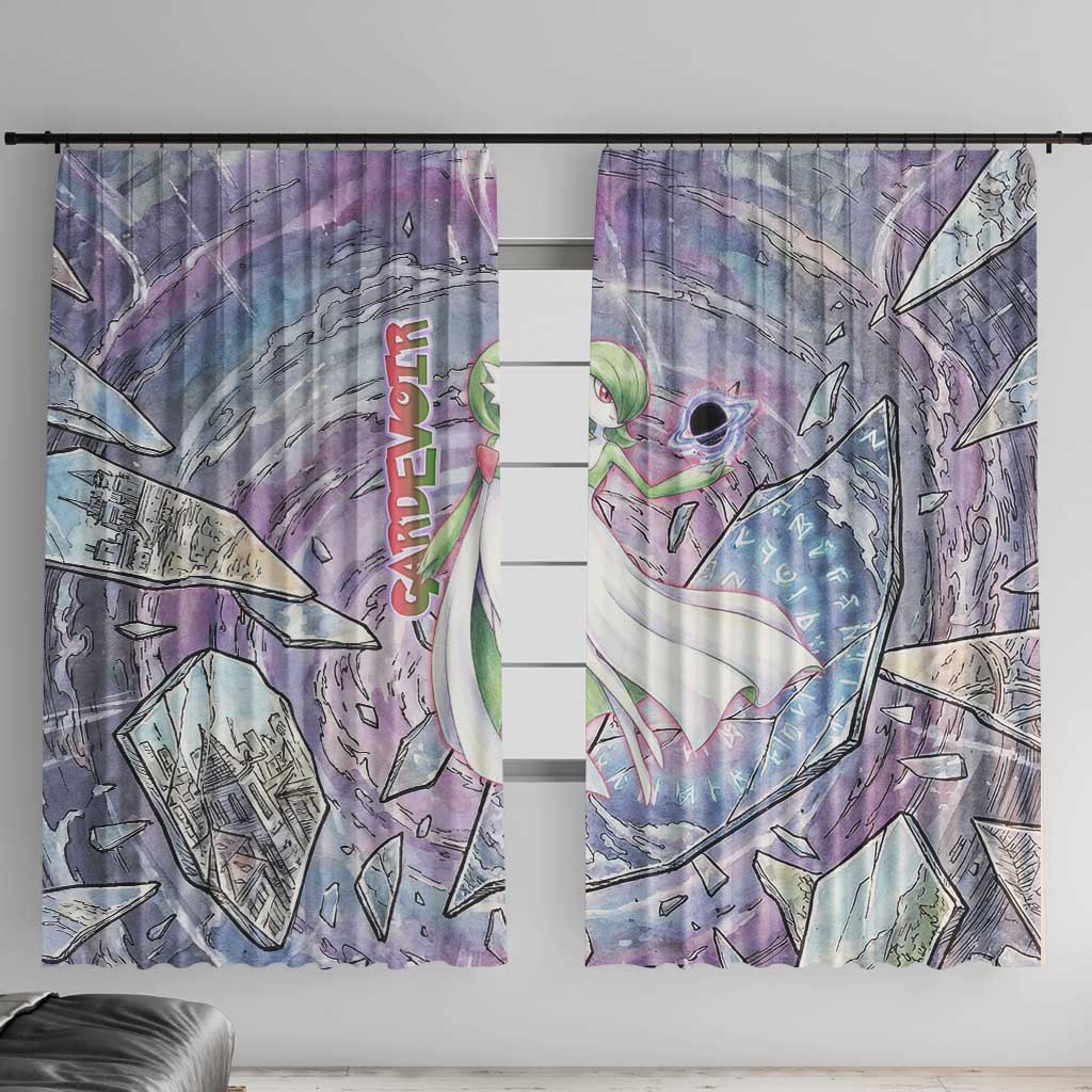 Gardevoir Window Curtain Shattered Crystal Galaxy Art