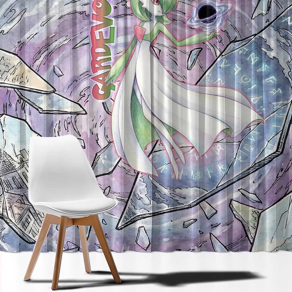 Gardevoir Window Curtain Shattered Crystal Galaxy Art