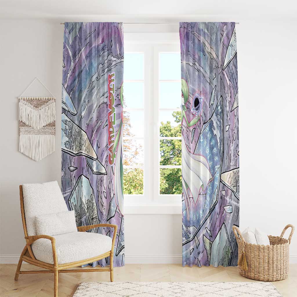 Gardevoir Window Curtain Shattered Crystal Galaxy Art