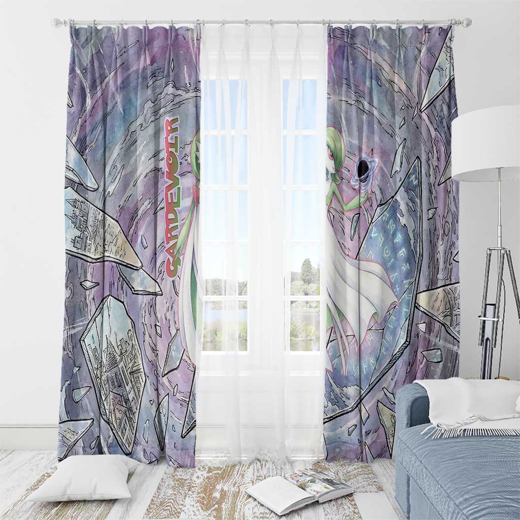 Gardevoir Window Curtain Shattered Crystal Galaxy Art