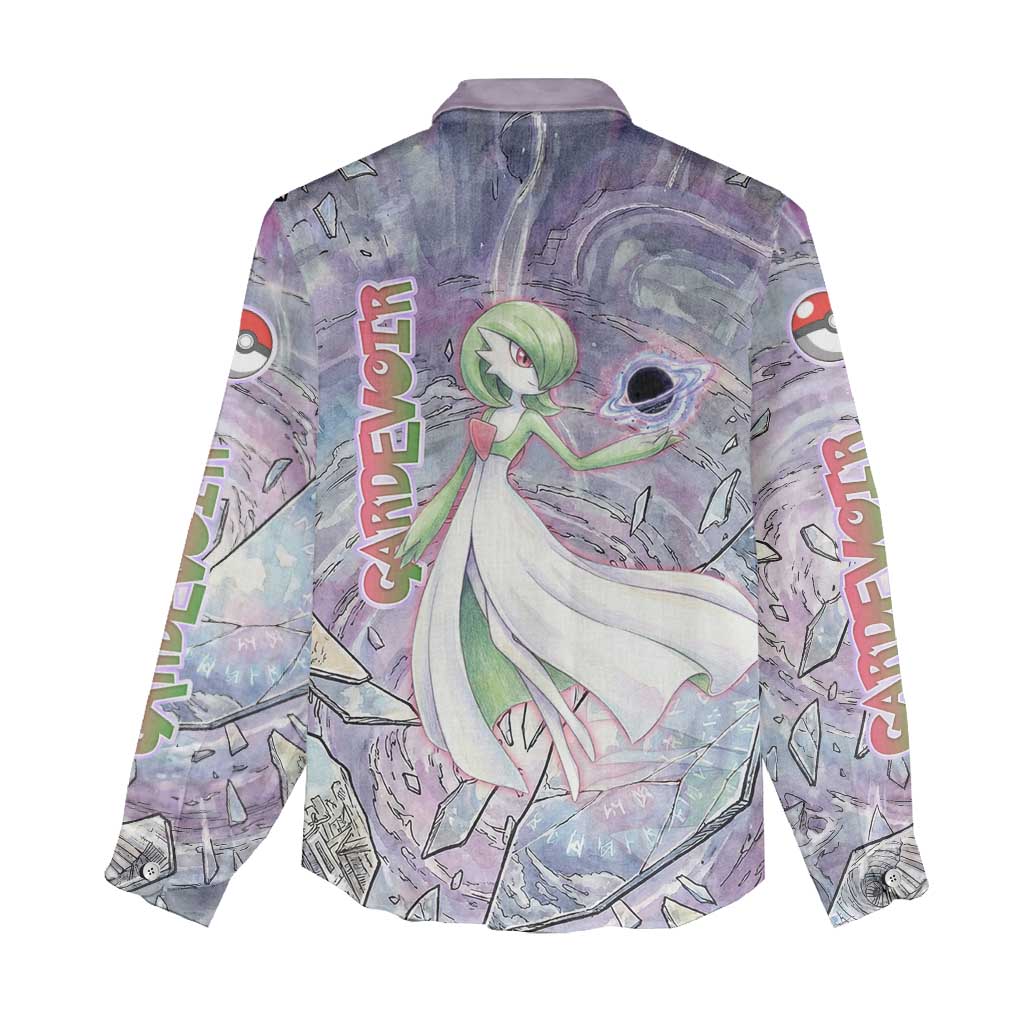 Gardevoir Women Casual Shirt Shattered Crystal Galaxy Art