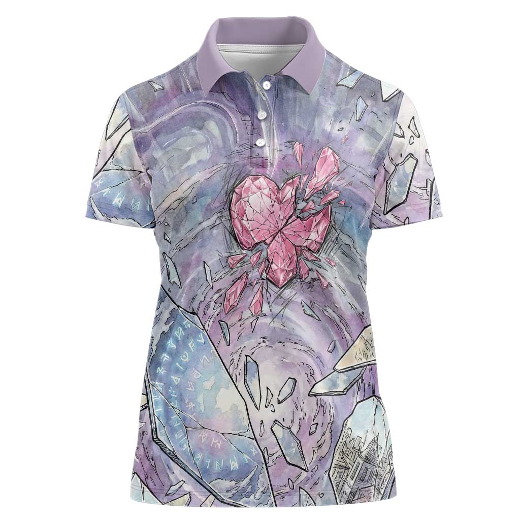 Gardevoir Women Polo Shirt Shattered Crystal Galaxy Art