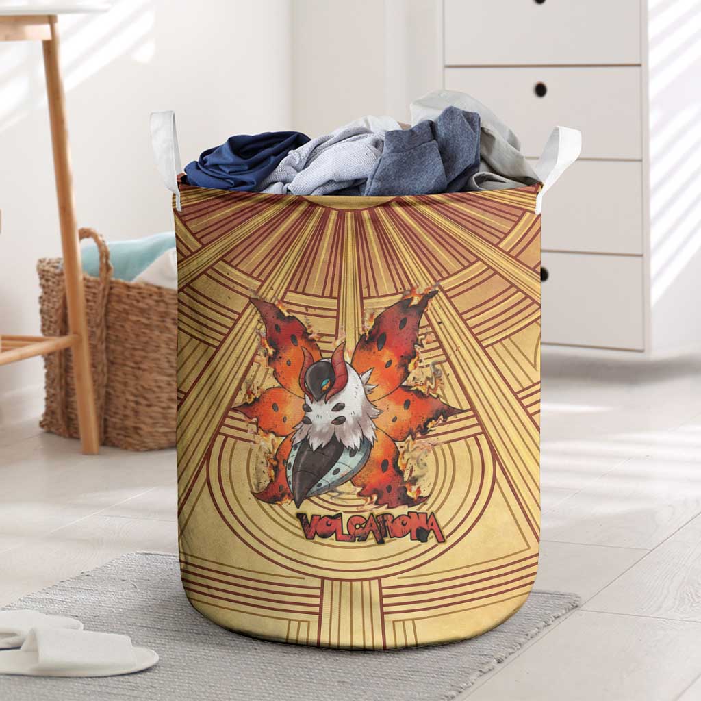 Volcarona Laundry Basket Aztec Sun God Tapestry Art