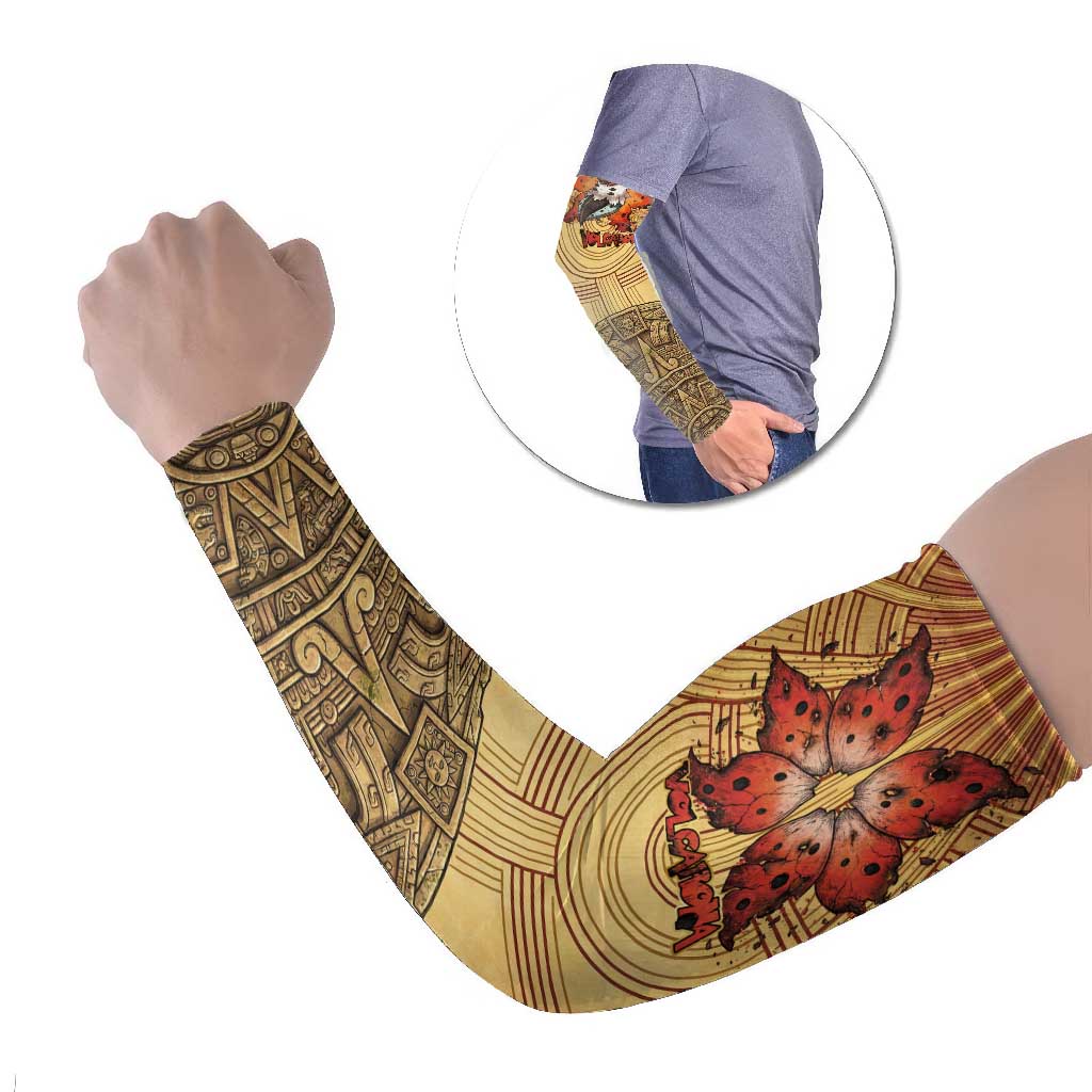Volcarona Arm Sleeves Aztec Sun God Tapestry Art