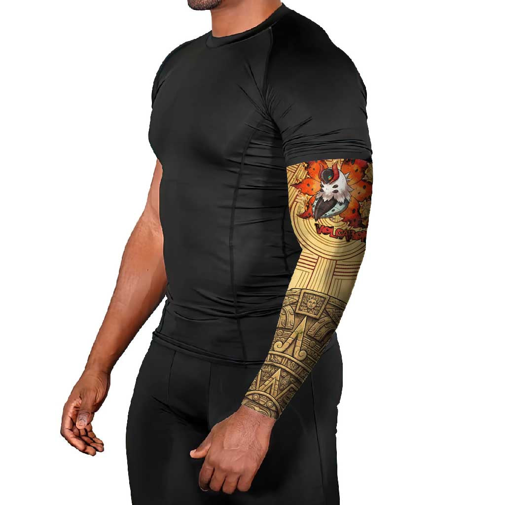 Volcarona Arm Sleeves Aztec Sun God Tapestry Art