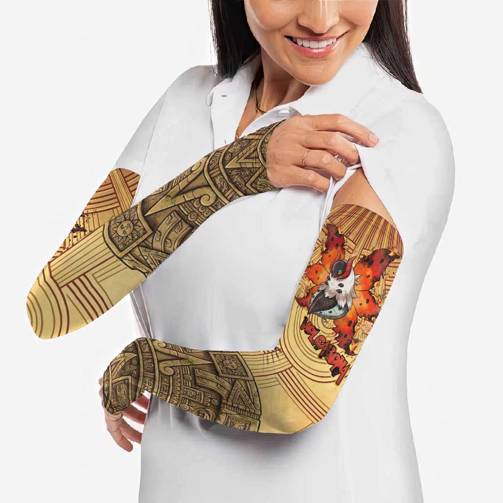 Volcarona Arm Sleeves Aztec Sun God Tapestry Art