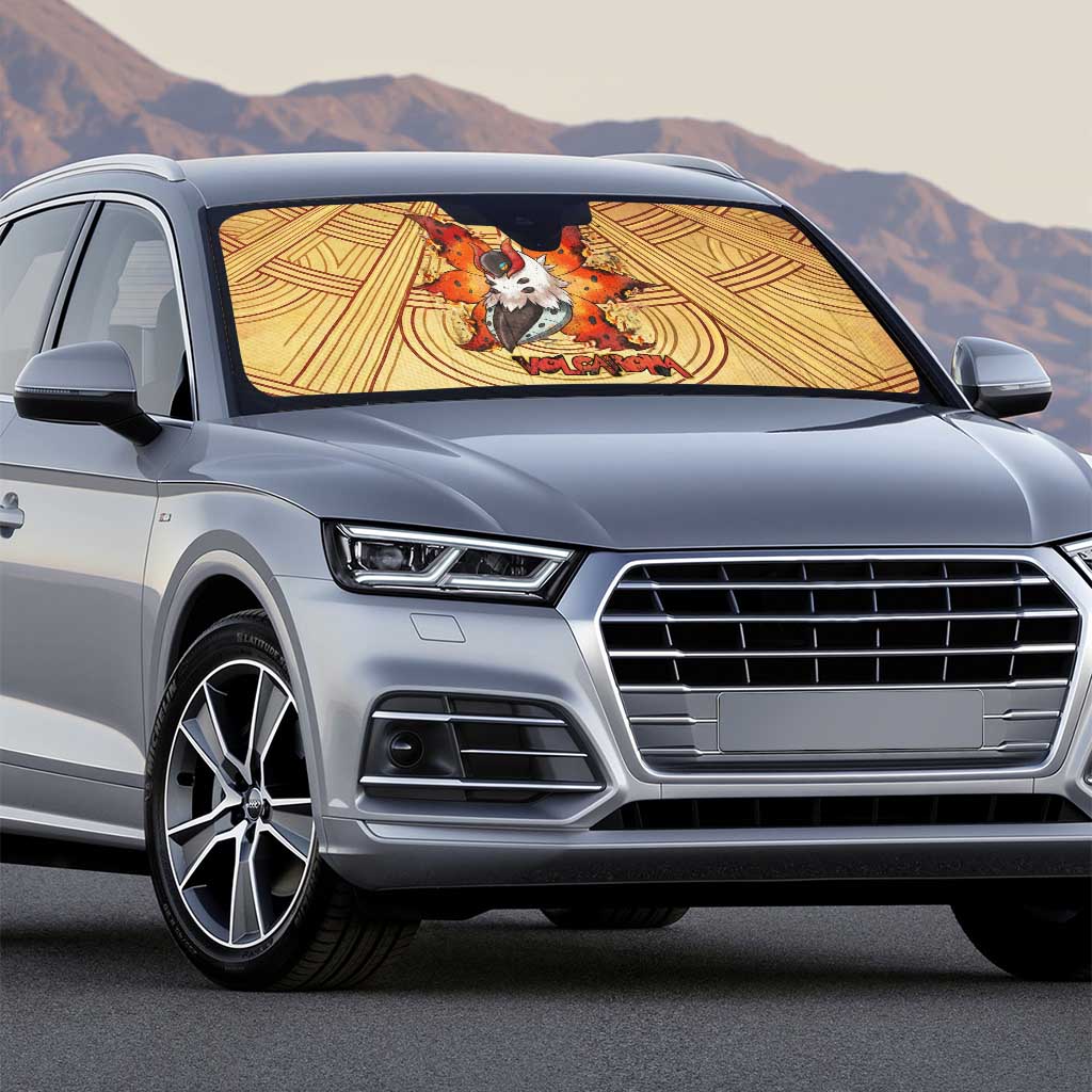 Volcarona Auto Sun Shade Aztec Sun God Tapestry Art