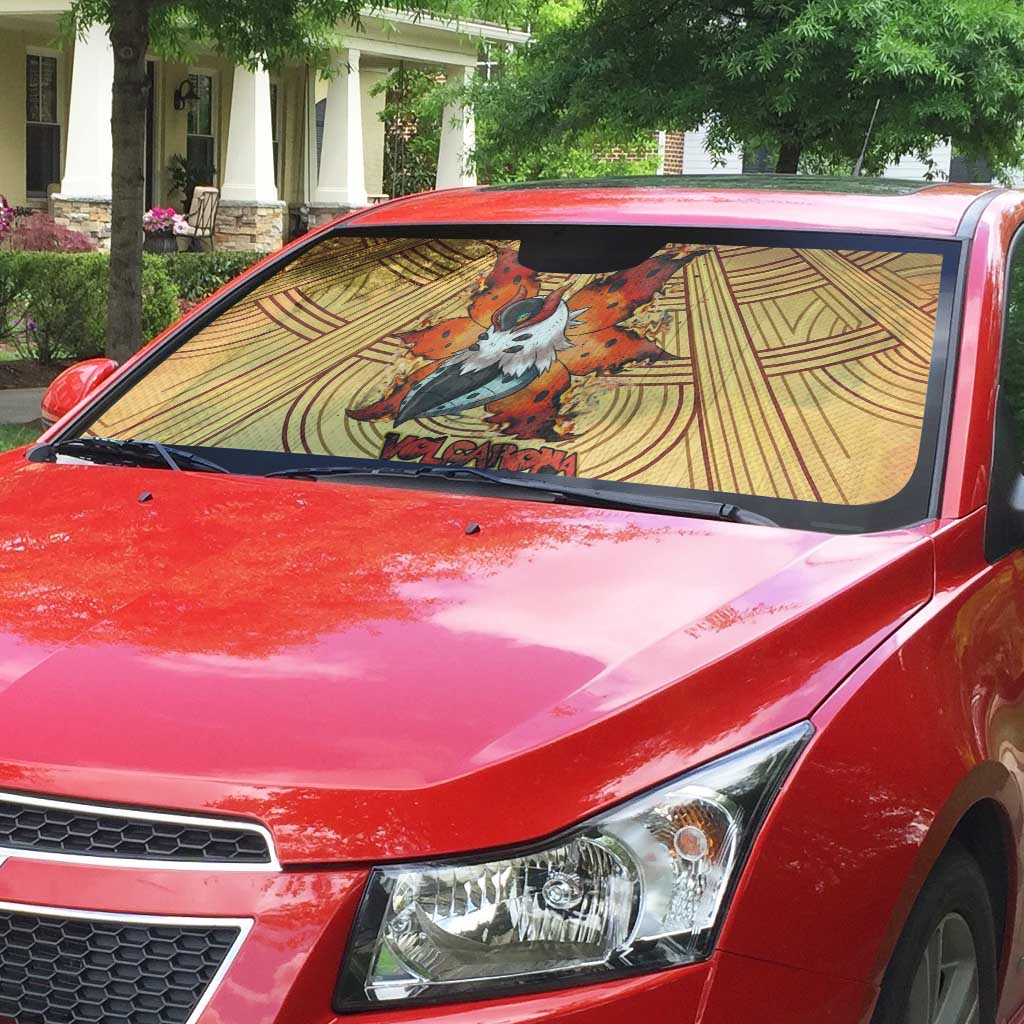 Volcarona Auto Sun Shade Aztec Sun God Tapestry Art