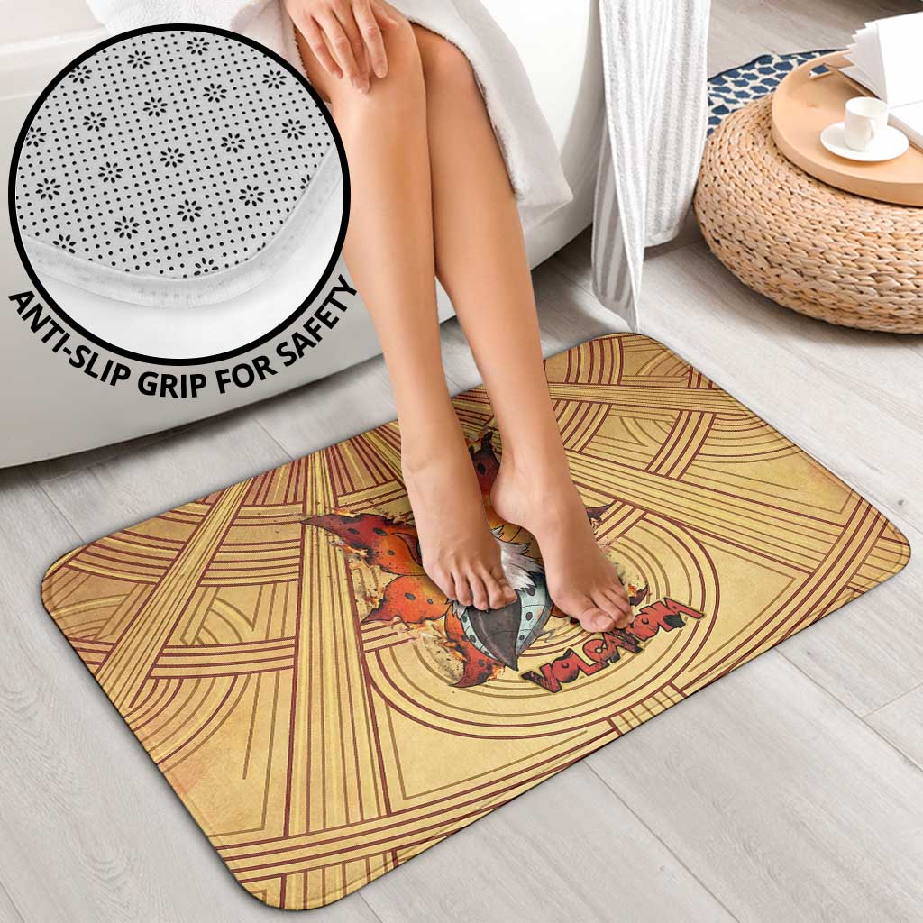 Volcarona Bathroom Set Aztec Sun God Tapestry Art