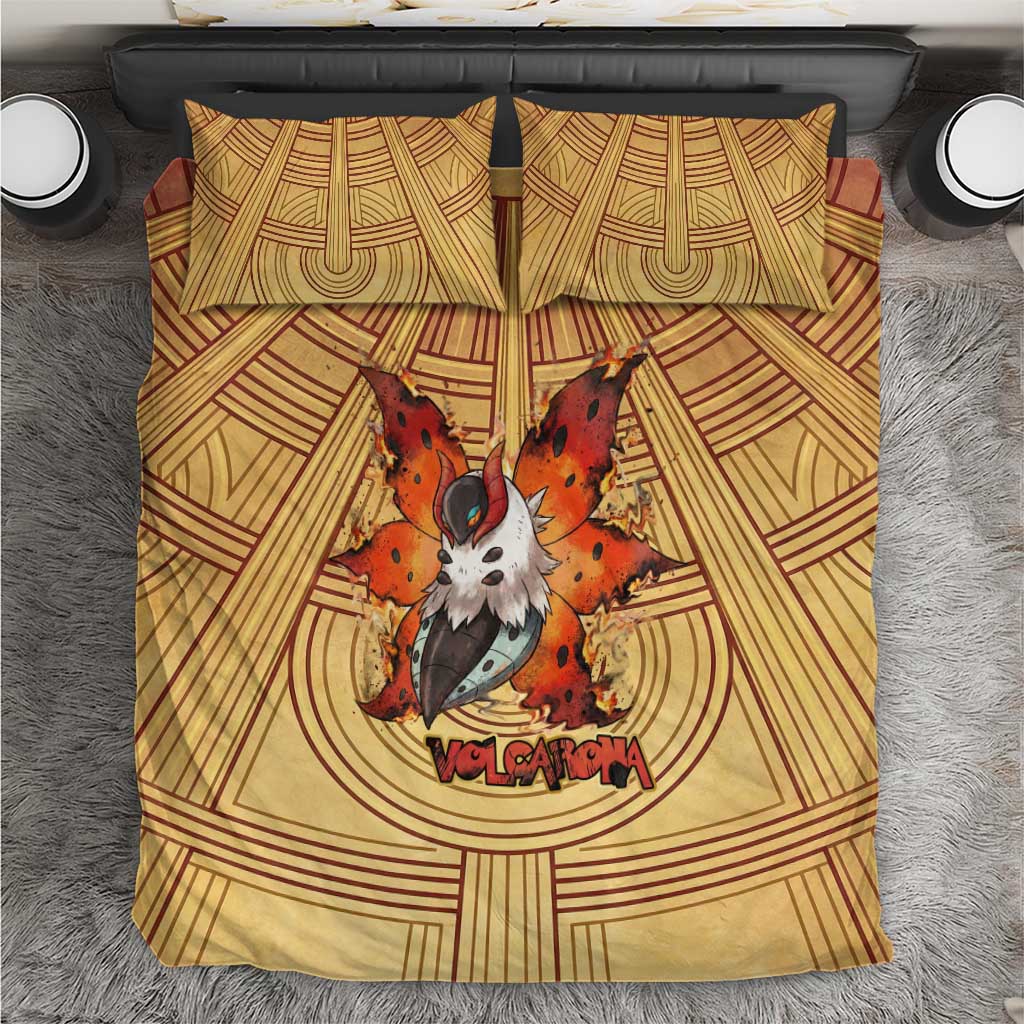 Volcarona Bedding Set Aztec Sun God Tapestry Art