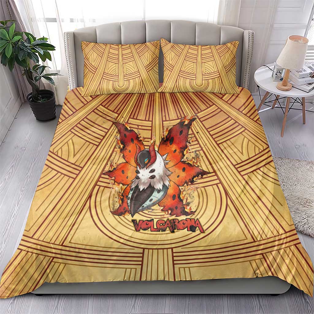 Volcarona Bedding Set Aztec Sun God Tapestry Art