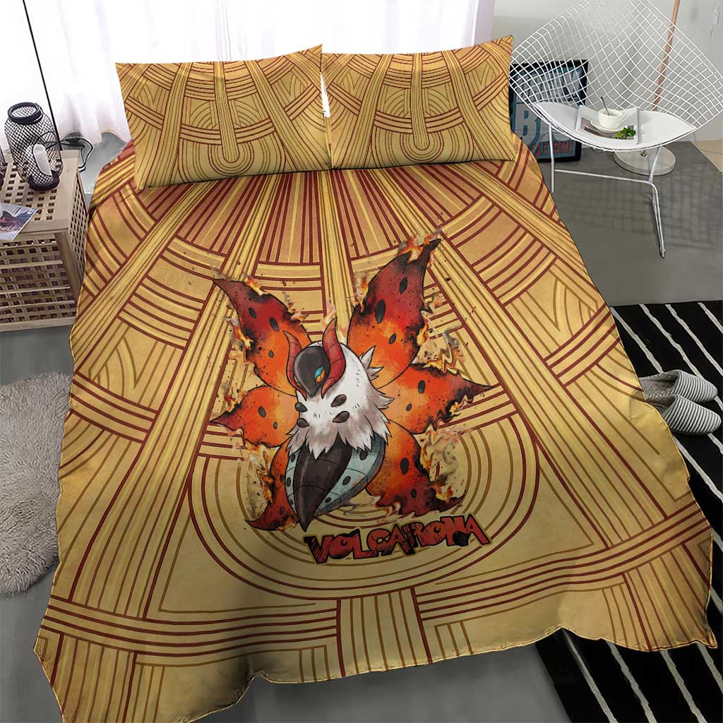 Volcarona Bedding Set Aztec Sun God Tapestry Art