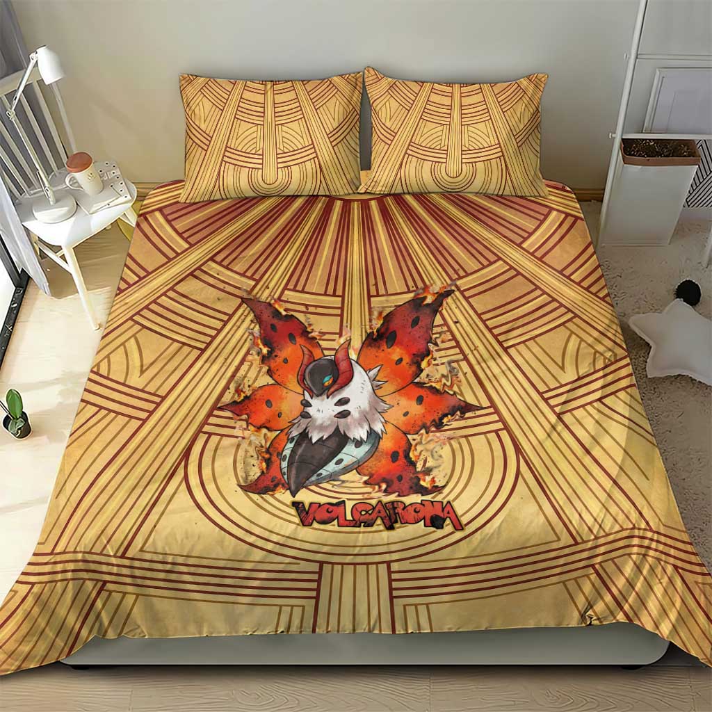 Volcarona Bedding Set Aztec Sun God Tapestry Art