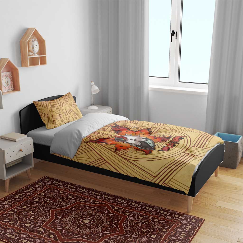 Volcarona Bedding Set Aztec Sun God Tapestry Art
