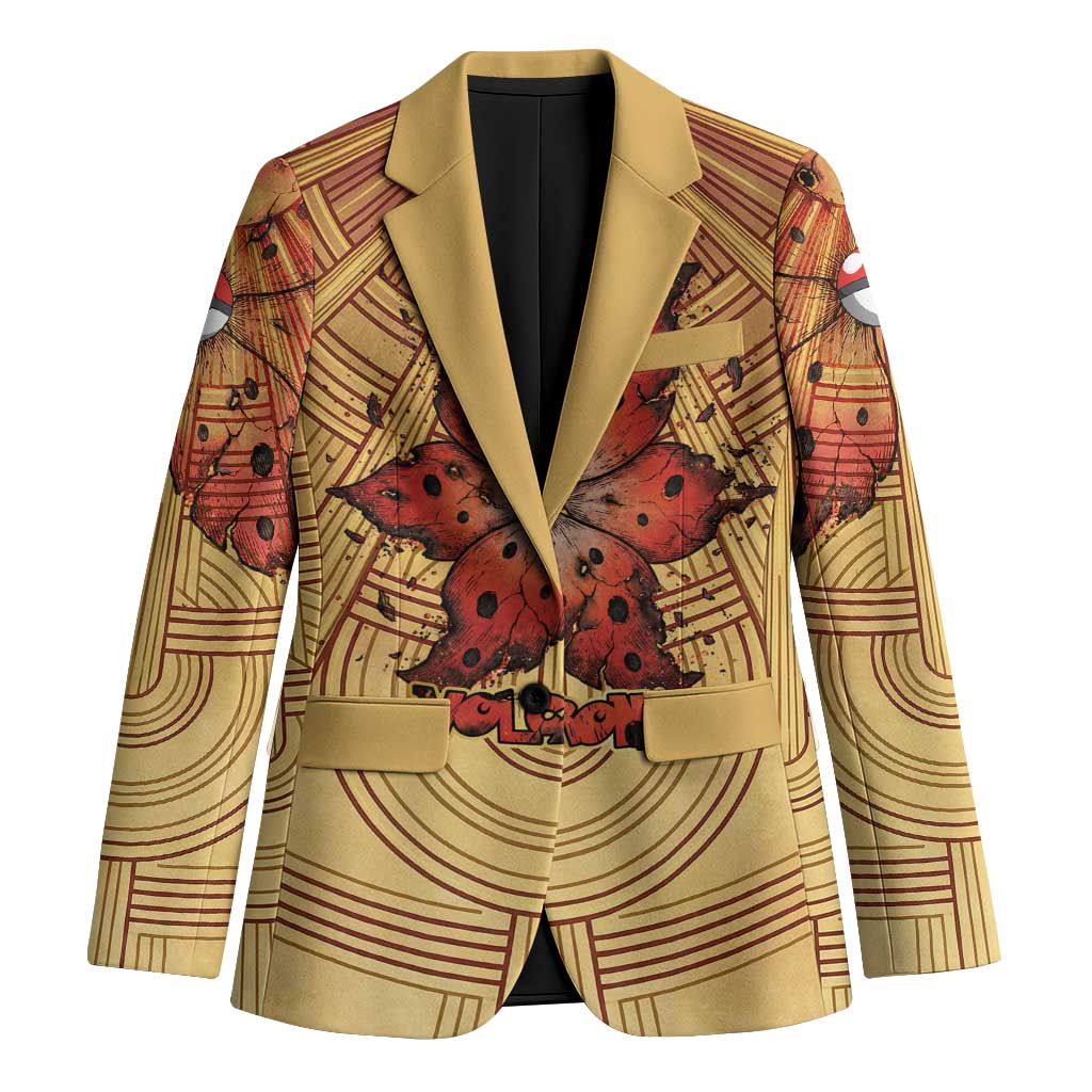 Volcarona Blazer Aztec Sun God Tapestry Art