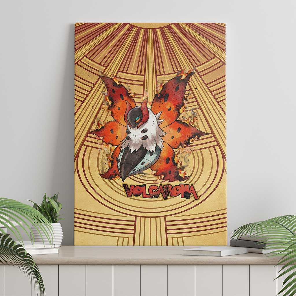 Volcarona Canvas Wall Art Aztec Sun God Tapestry Art
